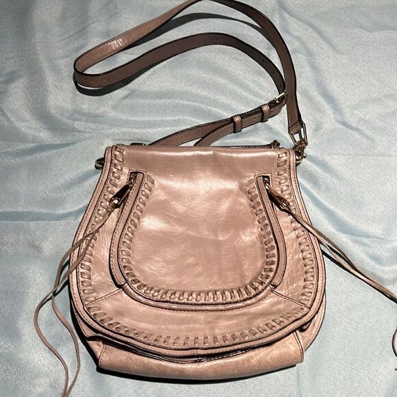 Rebecca Minkoff‎ | Vanity Saddle Bag Almond Leather C9 - Picture 3 of 12